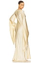 view 4 of 5 The Rosalind Dress in Silk Charmeuse in Golden Peach