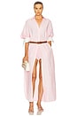 view 4 of 4 Oversized Shirt Dress in Tech Poplin in Rose Quartz