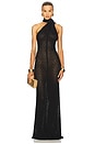 view 2 of 6 Robbyn Wrap Gown in Black