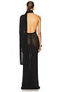 view 4 of 6 Robbyn Wrap Gown in Black