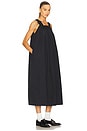view 2 of 3 Midi Dress With Lace in Tech Poplin in Black