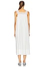 view 3 of 3 Midi Dress With Lace in Tech Poplin in White