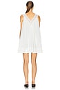 view 3 of 3 Mini Dress With Lace in Tech Poplin in White