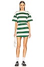 view 1 of 3 RUGBY ドレス in Green & Ivory Stripe