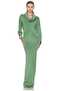 view 2 of 4 Emmalynn Cowl Shine Gown in Green