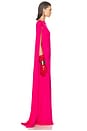 view 3 of 4 The Alva Caped Jersey Dress in Shocking Pink
