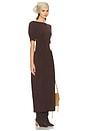 view 2 of 4 The Simone Tie Back Jersey Dress in Coffee Bean