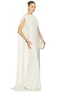 view 1 of 3 The Alva Caped Jersey Dress in Ivory