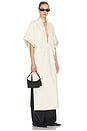 view 1 of 4 The Magda Dress in Thick Crepe in Ivory