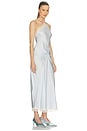 view 2 of 3 VESTIDO VISCOSE SATIN MIDI DRESS WITH LACE in Baby Blue