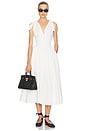 view 1 of 4 Fairweather Midi Dress in Stretch Cotton Sateen in Ivory