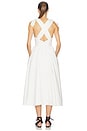 view 3 of 4 Fairweather Midi Dress in Stretch Cotton Sateen in Ivory