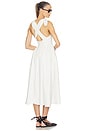 view 4 of 4 Fairweather Midi Dress in Stretch Cotton Sateen in Ivory