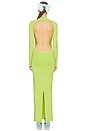 view 4 of 4 Chantria Open Back Dress in Lime