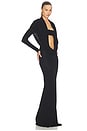 view 1 of 6 Svetlana Jersey Gown in Black