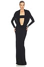 view 2 of 6 Svetlana Jersey Gown in Black