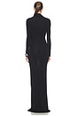 view 5 of 6 Svetlana Jersey Gown in Black