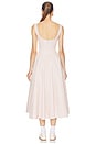 view 3 of 4 Stretch Cotton Sateen Midi Dress in Dusty Pink