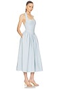 view 2 of 3 ROBE FAILLE HALTER MIDI DRESS in Pale Blue
