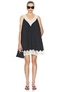 view 1 of 3 VESTIDO in Black With Cream Lace