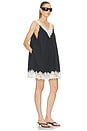 view 2 of 3 VESTIDO in Black With Cream Lace