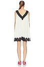 view 3 of 3 VESTIDO in Cream With Black Lace