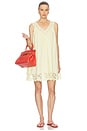 view 1 of 3 VESTIDO in Yellow With Yellow Lace