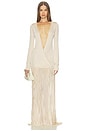 view 1 of 4 Luchia Knit Gown in Wheat