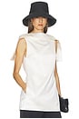 view 1 of 5 Folio Tunic in Double Face Satin in Ivory