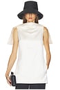 view 2 of 5 Folio Tunic in Double Face Satin in Ivory