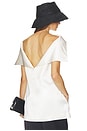 view 5 of 5 Folio Tunic in Double Face Satin in Ivory