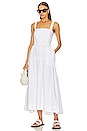 view 1 of 3 Cotton Poplin Midsummer Dress in White