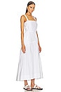 view 2 of 3 Cotton Poplin Midsummer Dress in White