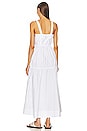 view 3 of 3 Cotton Poplin Midsummer Dress in White