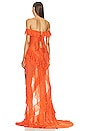 view 3 of 3 VESTIDO LARGO THE THEA in Bright Orange