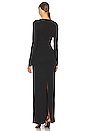 view 3 of 3 Matte Jersey Cut Out Dress in Black