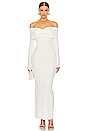 view 1 of 3 Matte Jersey Off Shoulder Maxi Dress in Ivory