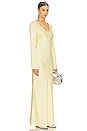 view 3 of 4 Angelica Backless Maxi Dress in Pale Yellow