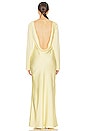 view 4 of 4 Angelica Backless Maxi Dress in Pale Yellow