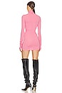 view 3 of 3 Jersey Long Sleeve Turtleneck Mini Dress in Very Pink