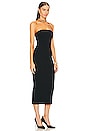 view 3 of 4 Organic Jersey Seamed Tube Dress in Black