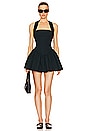 view 1 of 4 Faille Halter Mini Dress in Black