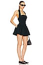 view 2 of 4 Faille Halter Mini Dress in Black