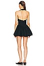 view 3 of 4 Faille Halter Mini Dress in Black
