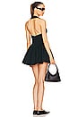 view 4 of 4 Faille Halter Mini Dress in Black