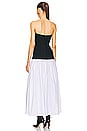 view 3 of 3 Faille Colorblock Midi Dress in Black & White