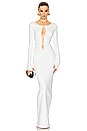view 2 of 5 Niall Deep V Neck Dress in White