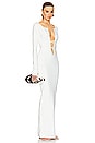 view 3 of 5 Niall Deep V Neck Dress in White