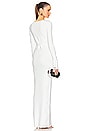 view 5 of 5 Niall Deep V Neck Dress in White