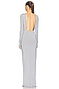 view 3 of 4 Jersey Backless Maxi Dress in Dove Grey